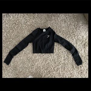 Gymshark long sleeve seamless crop top